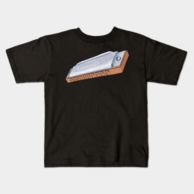 Harmonica Kids T-Shirt by ElectronicCloud